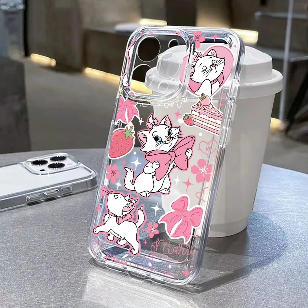 Cute Maries Cat Phone Case For Samsung Galaxy A37 A57 A16 A07 A17 A36 A26 A56 A55 A35 A25 A15 A05s A54 A24 A14 A06 A05 A13 4G 5G view 2