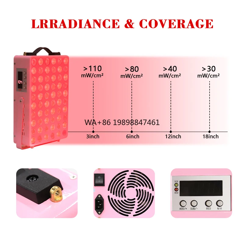 

RedThera 300W Red Light Therapy Panel Near Infrared LED Light Therapy Device with Stand for Face Body