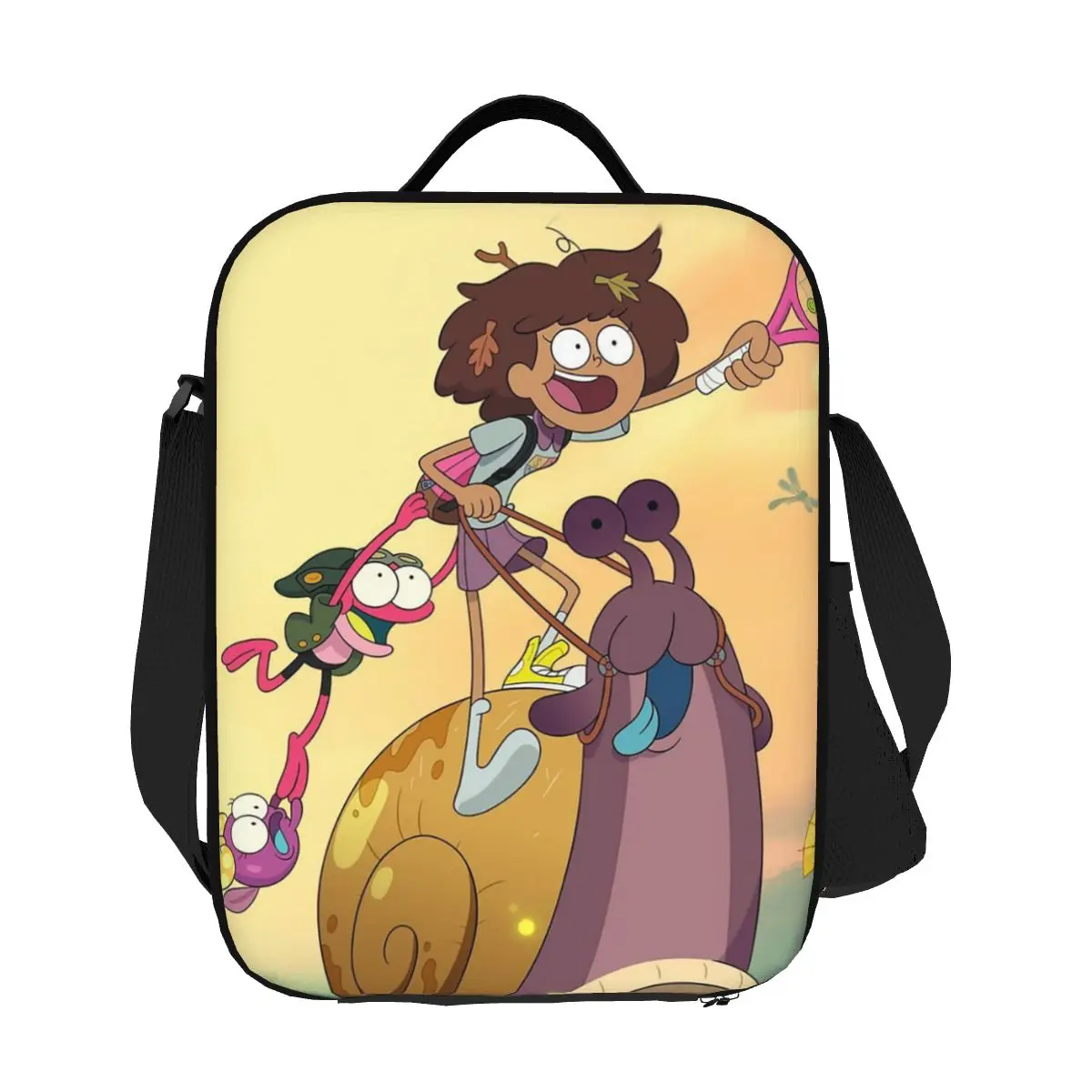 

Custom Cartoon Animation Tv Amphibias Insulated Lunch Bags for Outdoor Picnic Flying Anne Waterproof Thermal Cooler Lunch Box