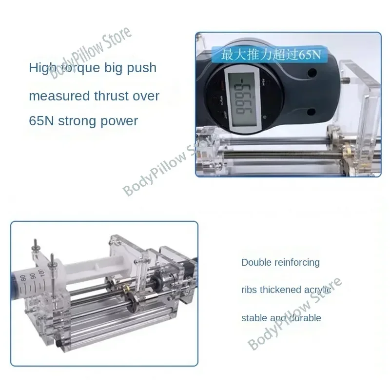 1-150ML Laboratory Micro Syringe Pump Desktop Precision Electric Injection  Propel  Liquid Glue Dispenser DC 12V NEW