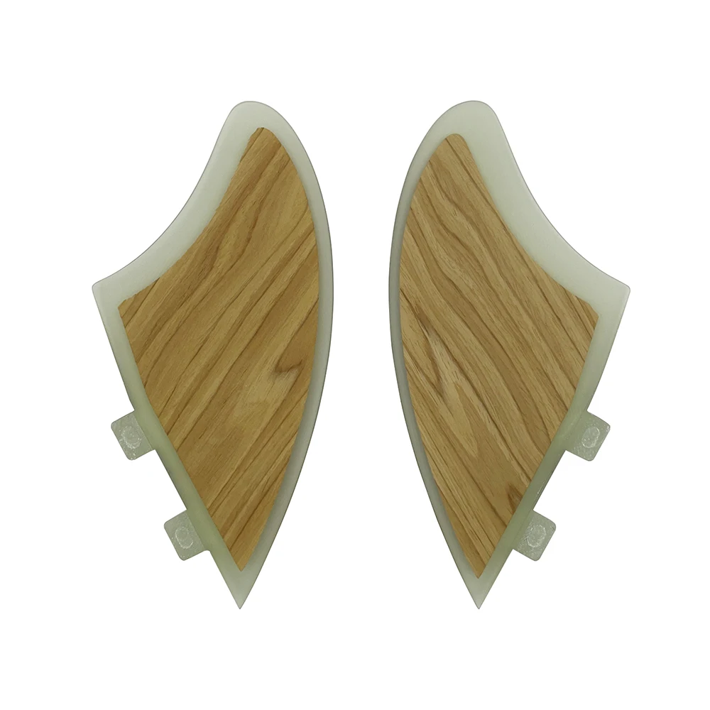 UPSURF Surfboard Keel Fins Double Tabs/Double Tabs2/Single Tabs Twin Set Fins 2 piece per set Fibreglass Bamboo Surfing fins