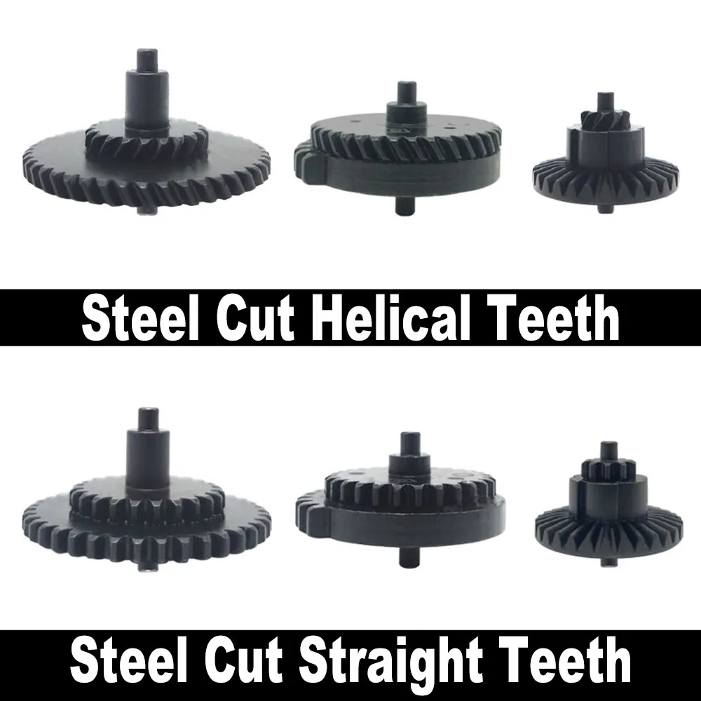 SHS Set gigi taktis asli CNC, perangkat roda gigi kecepatan tinggi torsi pemerkuat potongan baja untuk Ver.2 / 3 AEG EBB skrzynia biegów