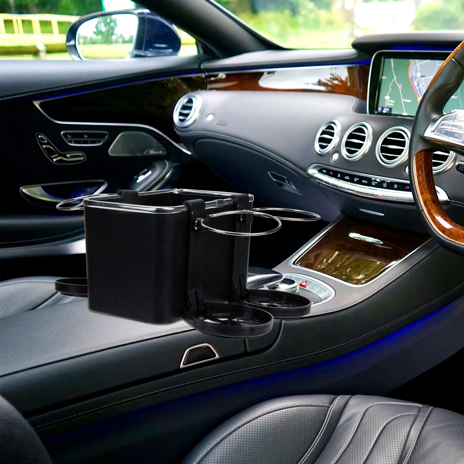 

Car Storage Box Center Console Cup Holder Organizer Front Cupholder for Organizers and