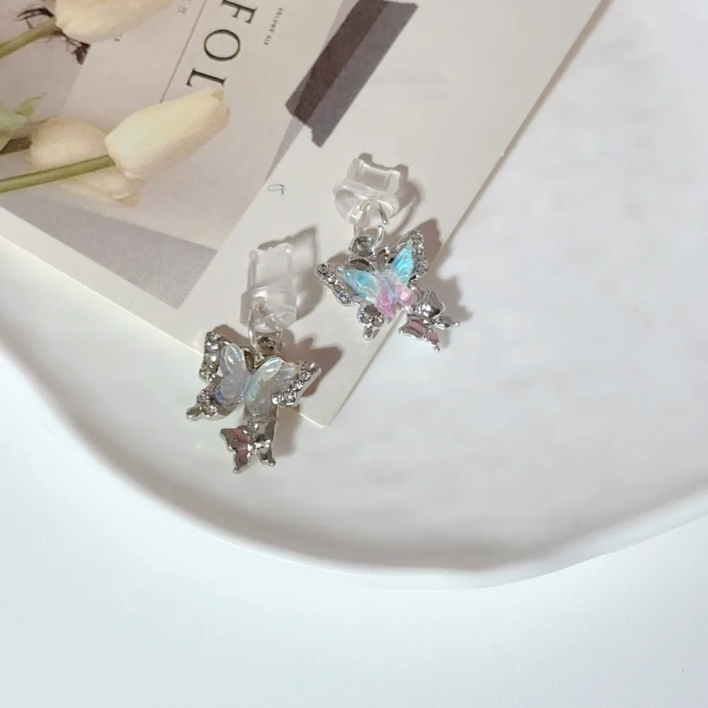 نوع C الغبار التوصيل رائعة فراشة ملحق مناسبة آيفون لشحن باد الغبار أقراط DIY قلادة فتاة هدية #4