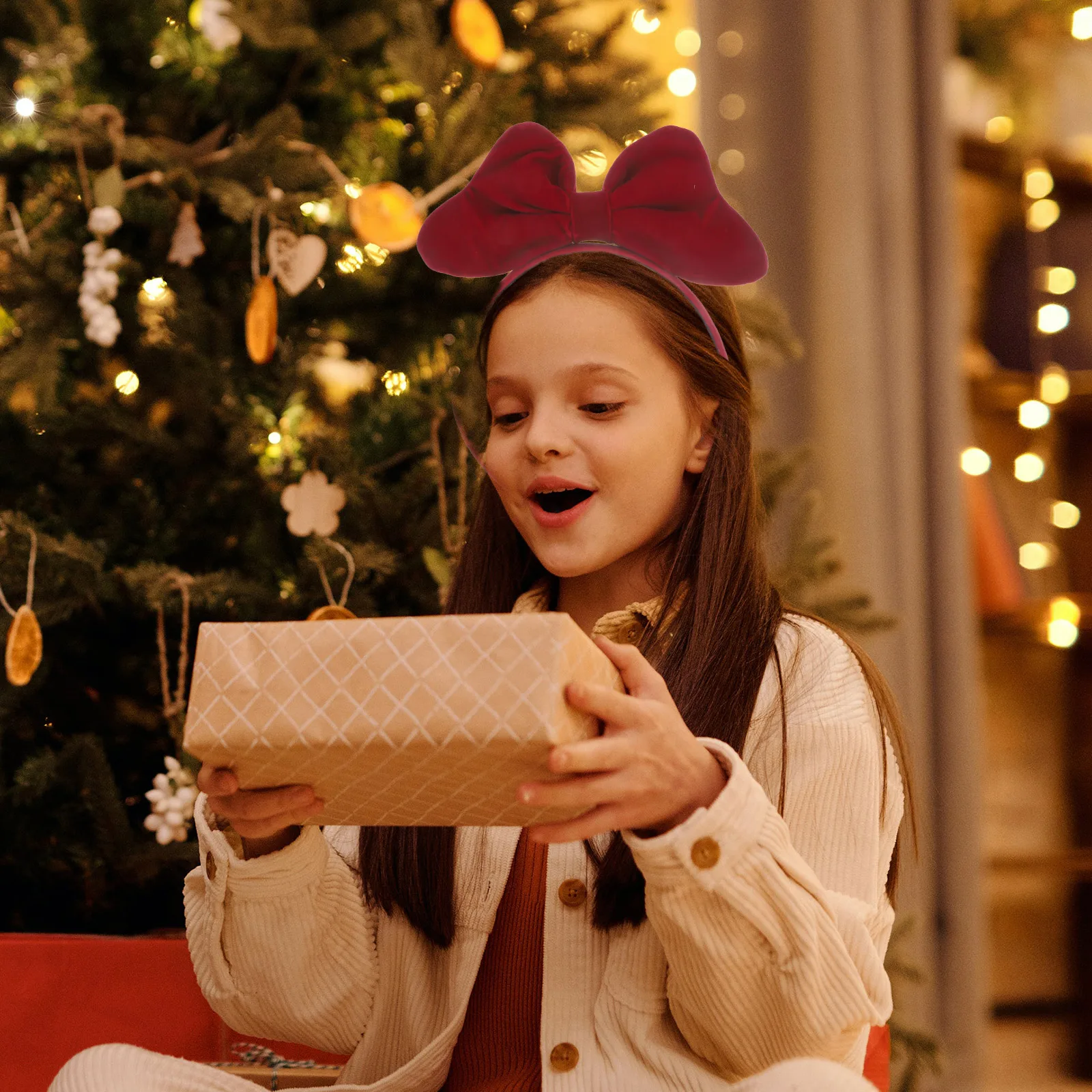 

1pc Bowknot Hairband Velour Headband Lightweight Party Headdress Hair Accessories Festival Chic Hairpin Lace Decor Cosplay Hair