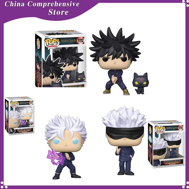 New POP Jujutsu Kaisen Anime Figures Satoru Gojo Fushiguro Megumi Itadori Yuji Model Doll Collectible Toys Gift Decoration