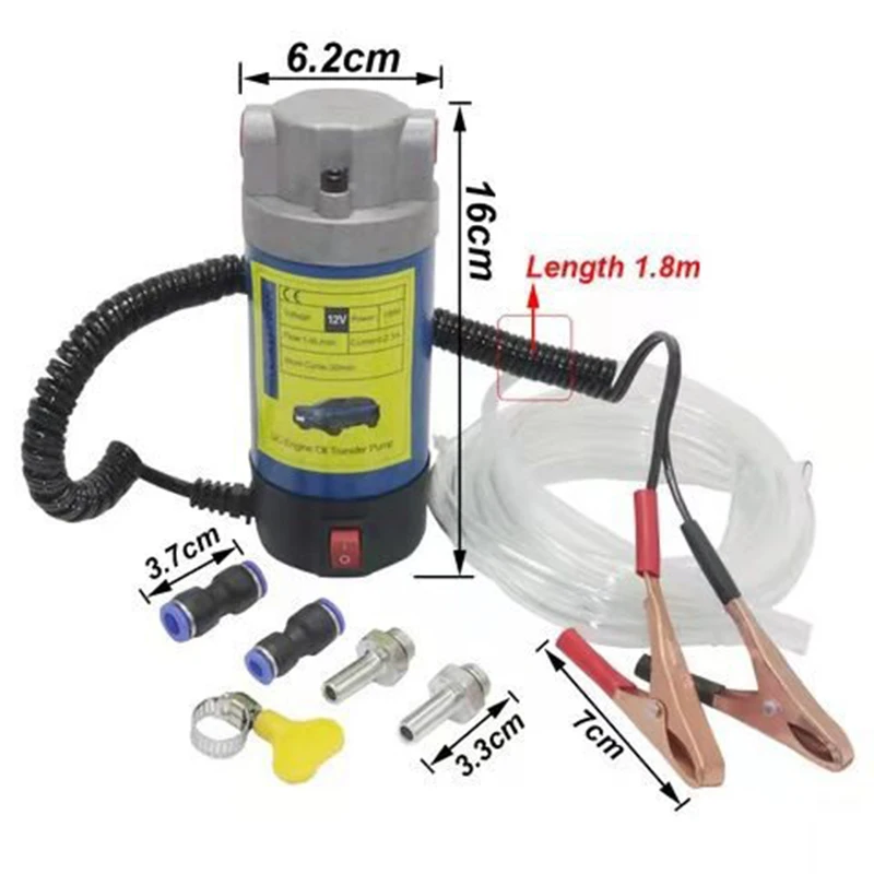 12V Electric Scavenge Suction Transfer Change Pump Oil Transfer Pump 1-4L/min Motor Oil Diesel Extractor Pump For Car - view 4