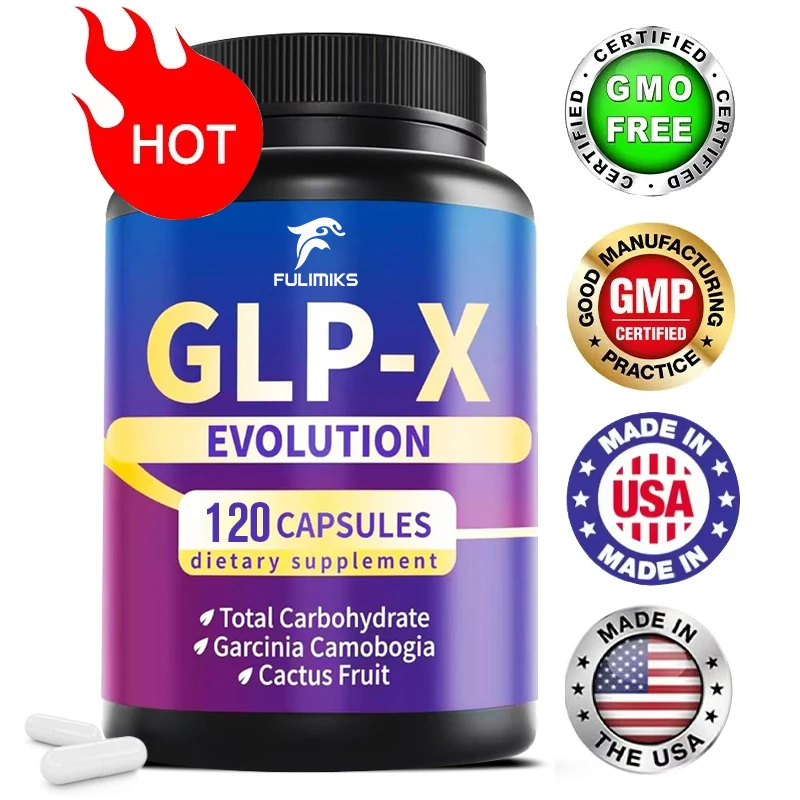 

Добавка GLP-X, метаболическая поддержка, гарцинии и пробиотики — управление карбюром и пищевое здоровье для мужчин и женщин, 120 капсул