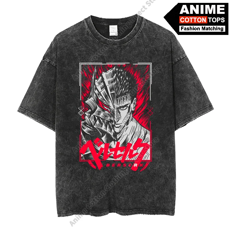 Mad Warrior T Shirt y2k Harajuku Hip Hop Fashion High Street Unisex T-shirt Washed Vintage Cotton Casual Oversized Loose Tees