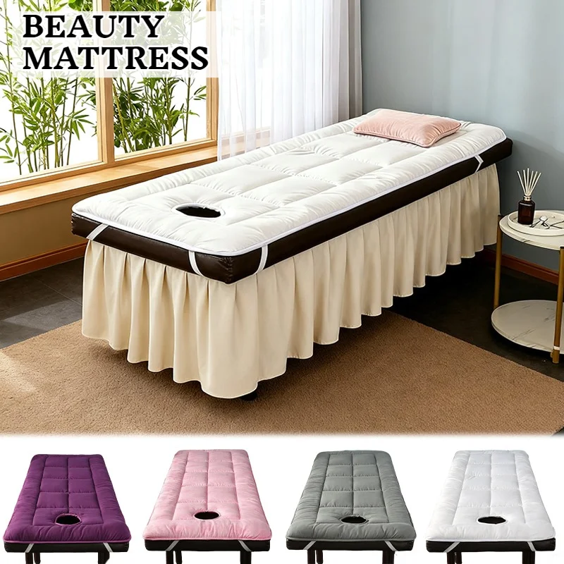 

Professional SPA Massage Table Pad Beauty Salon Mattress with Elastic Bands Lightweight Foldable Facial Bed Cushion for SPA Use