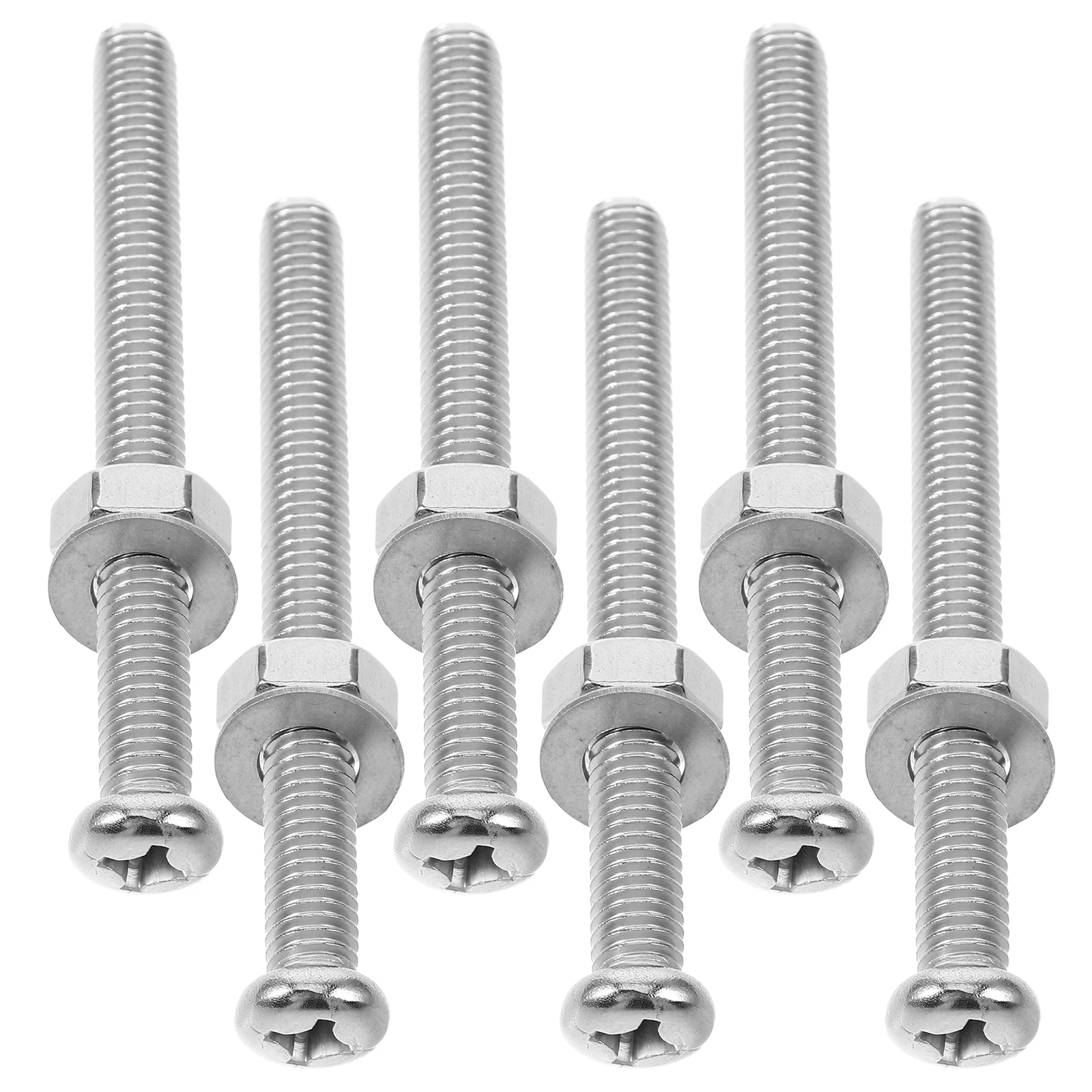 

6pcs Pool Ladder Screws Accessories Underwater Replacement Parts Swimming Stairs Fasteners Silver Bolts Hardware