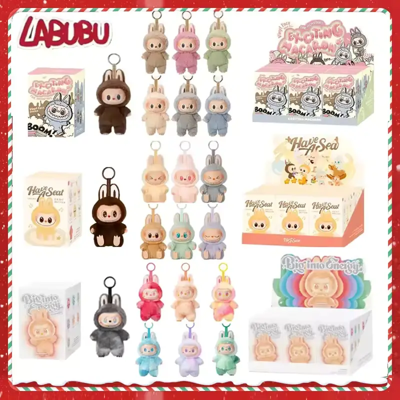 

Genuine Labubu 1st And 2nd Generation Series Vinyl Pendant Doll Model Toys Cute The Monster Labubu Keychain Toy Christmas Gift ﻿