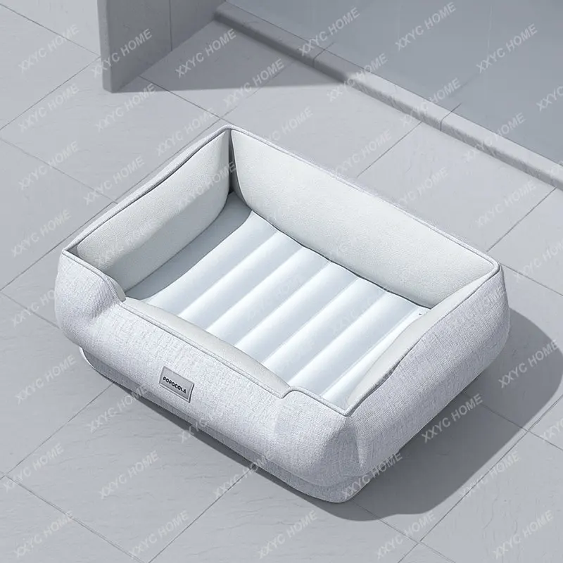 

Summer Dog Doghouse Cathouse Cool Feeling Ice Mat Removable and Washable Summer Latex Pad Pet Bed Universal Cool Nest