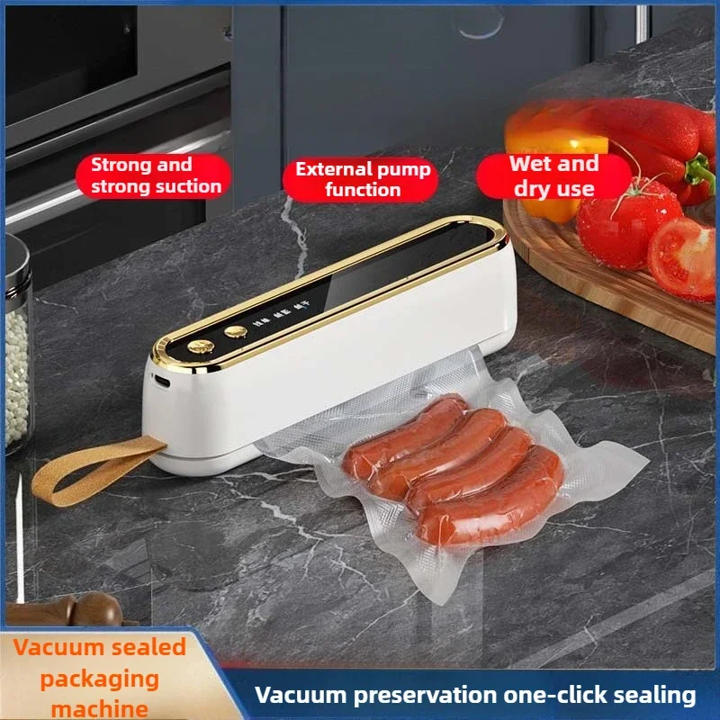 

Вакуумная машина для свежести, USB портативная домашняя вакуумная машина, упаковщик пищевых пакетов, кухонная упаковочная машина, мини-запайщик, пластиковый упаковщик