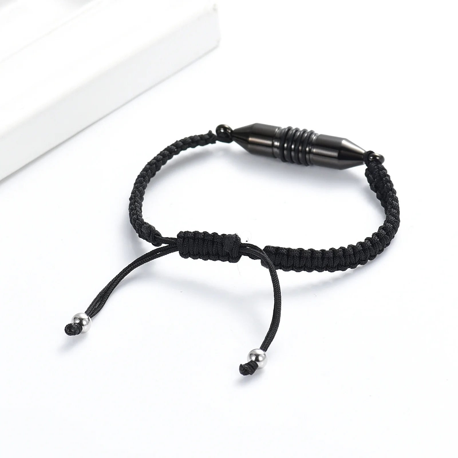 Keepsake Urn Bracelet For Ashes Holder Adjustable Braided Cremation Stainless Steel Memorial Keepsake Jewelry Gift for Men Women