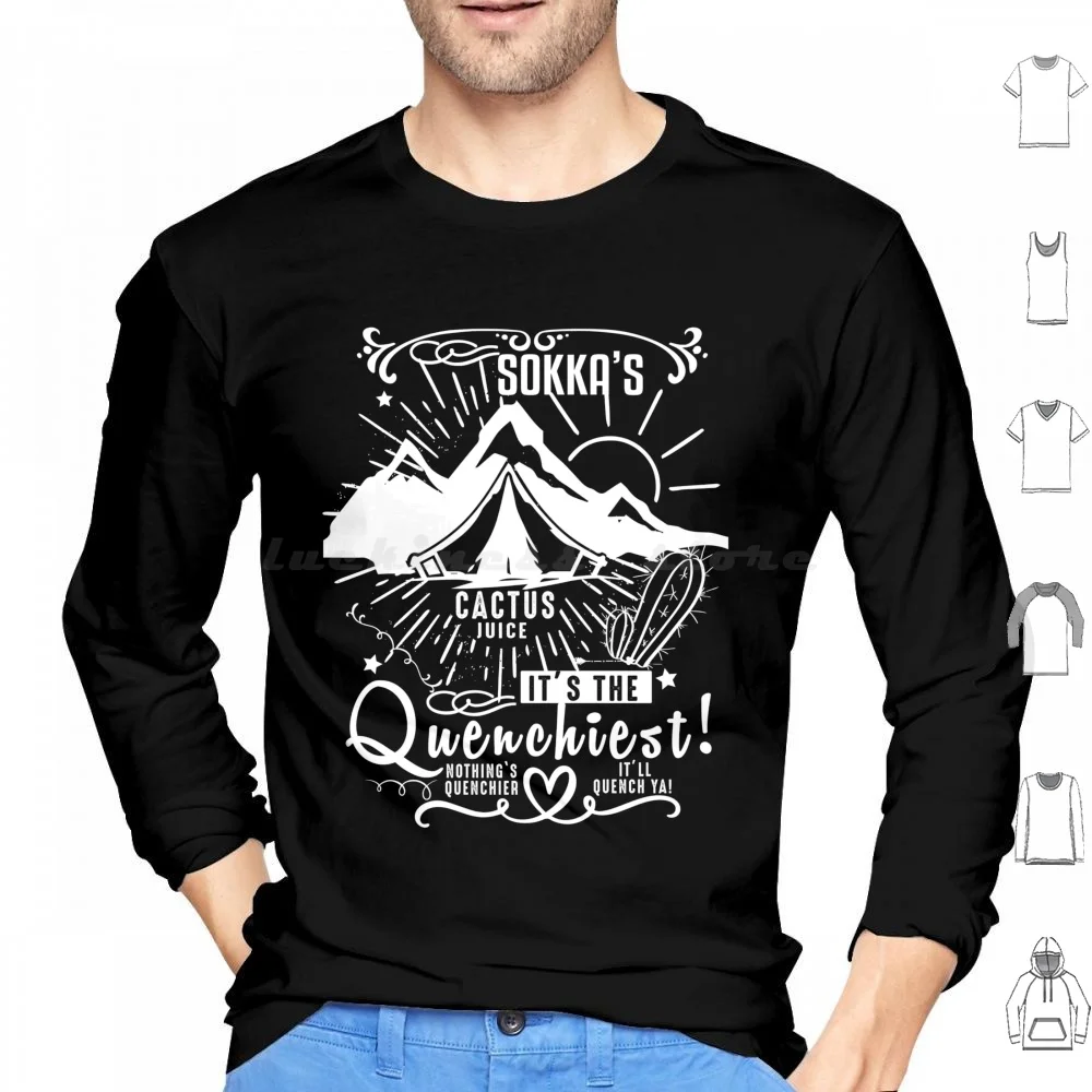 Sokka Cactus Juice Quenchiest Fan Gift Hoodie cotton Long Sleeve The Last Airbender Aang Atla The Last Airbender Zuko