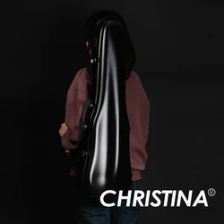 CHRISTINA Ultralight Violin Case Matte Black 4/4-3/4 Size Adjustable NEW Composite Material Fashion Style Violin Box