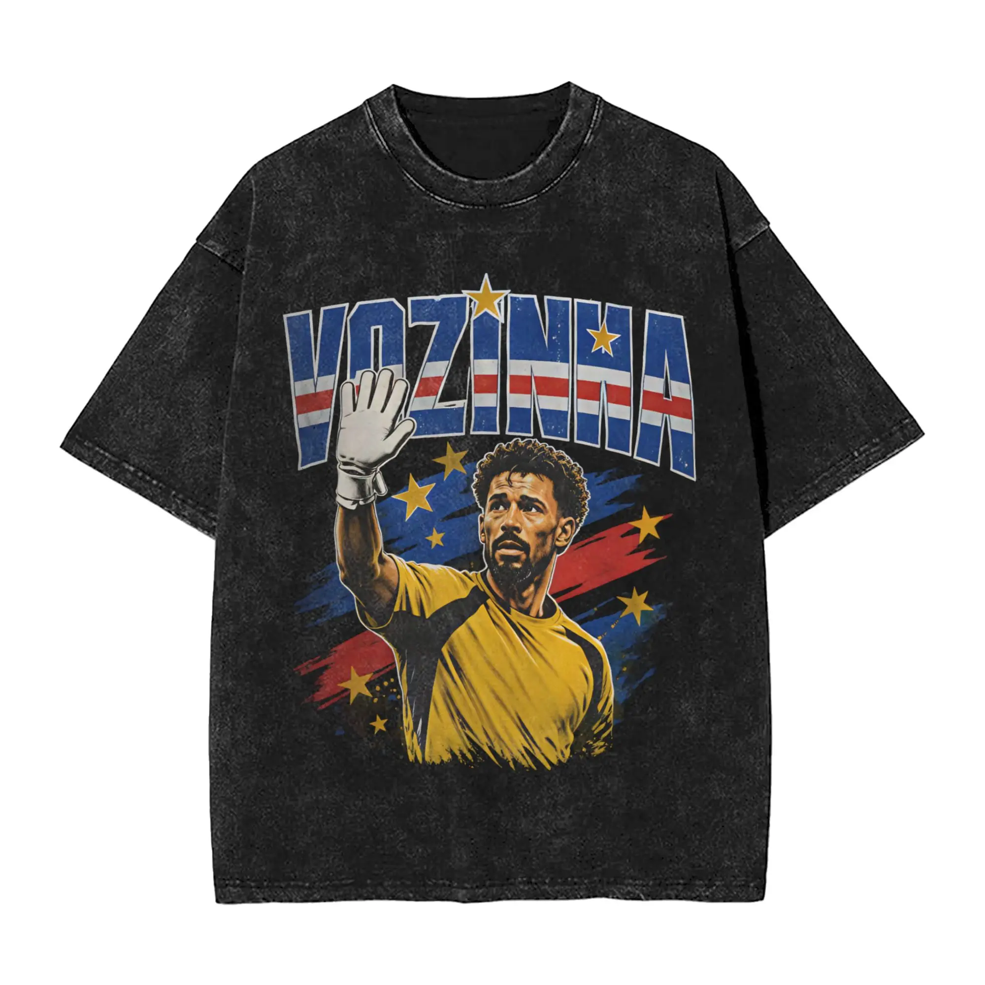 Cabo Verde Vozinha T-Shirt Summer  Vintage T Shirts Casual Fashion Tee Shirt For Men Short-Sleeve Print Clothes