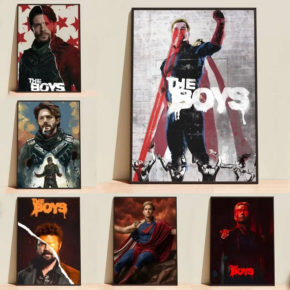 H-Homelander The BoyS S-Soldier Boy  Poster Self-adhesive Waterproof Paper Sticker Coffee House Bar Room Wall Decor