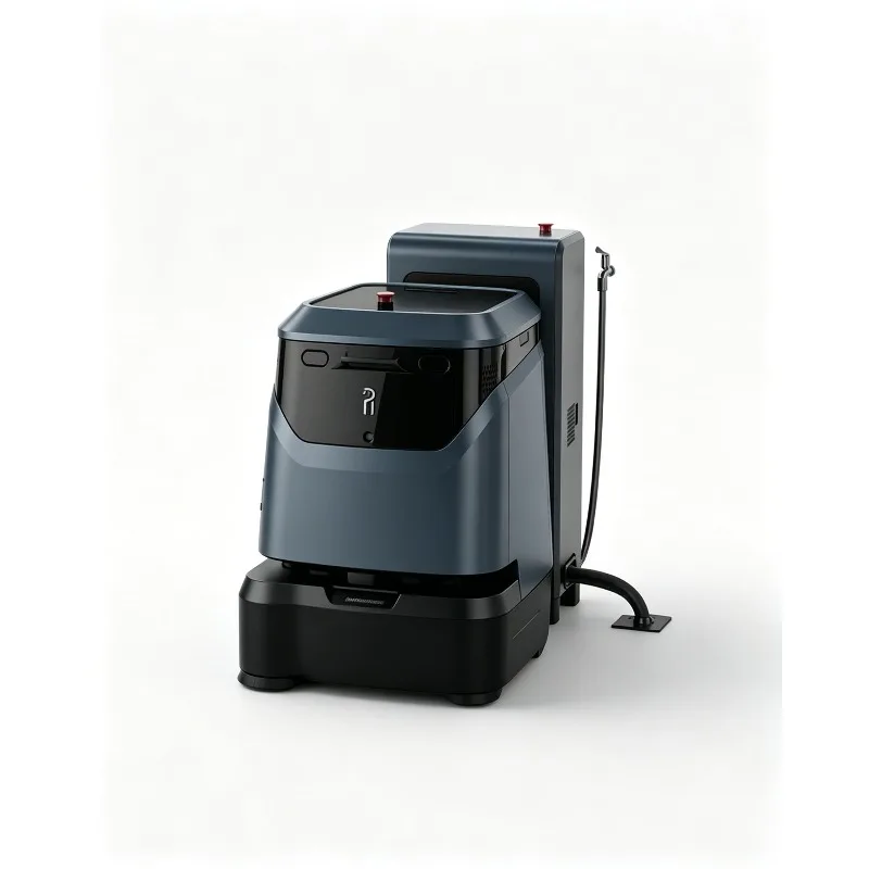 App-Controlled Robotic Floor Scrubber Commercial Grade Wet/Dry Cleaning 15kPa Suction IP6X Dustproof for Airport Office Building