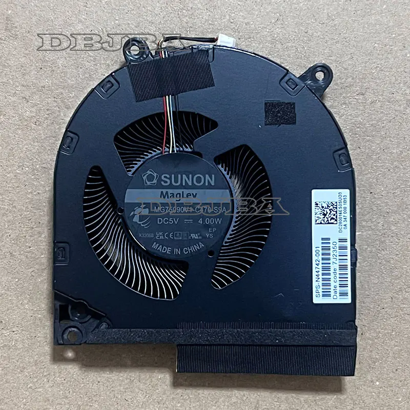 CPU Fan For HP Victus 9 16-R 16-WD 16-S0000 16-R0000 TPN-C169 N44742-001 MG75090V1-C470-S9A RD0220498101 DC280013XS0 5V 4W 4PIN