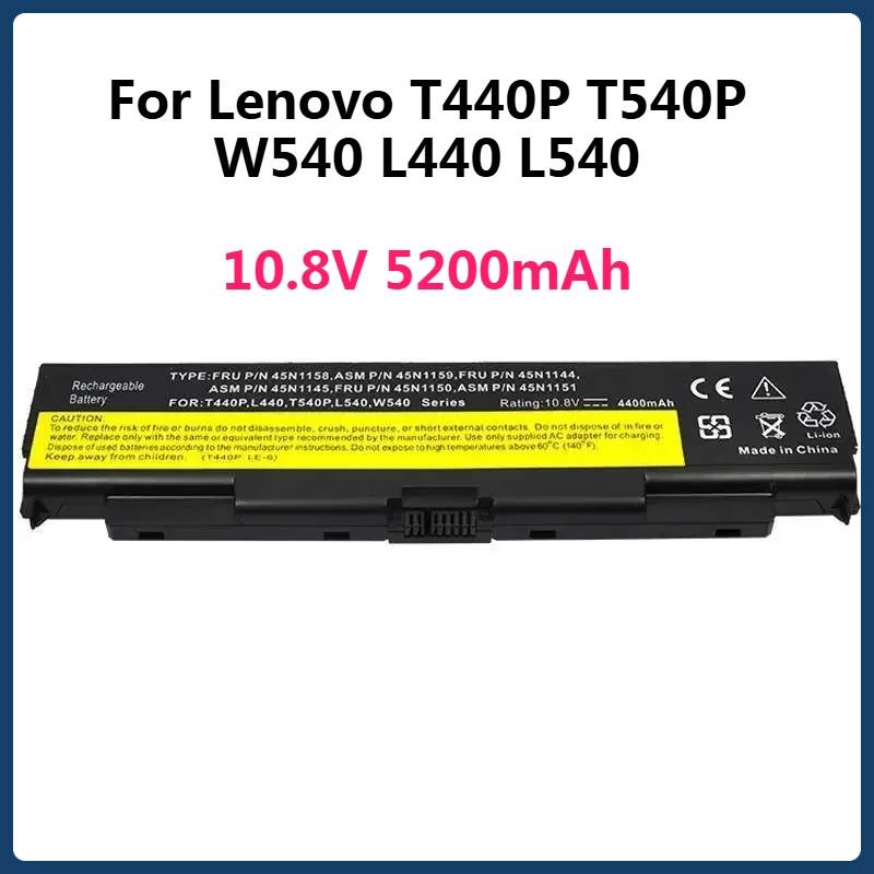 ノートパソコンのバッテリー-t440p-5200mah-レノボ-thinkpad-l540-t540p-l440-w540-w541-45n1144-45n1145-45n1148-45n1160-45n1153-45n115