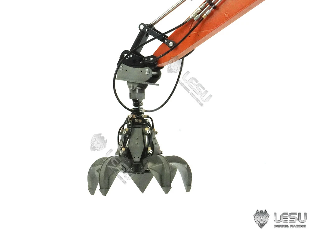 1/14 LESU Metal Grab Machine Construction Model Upgraded RC Part C0039 Claw for RC Hydraulic Excavator 374F PC360 ET26L ET35
