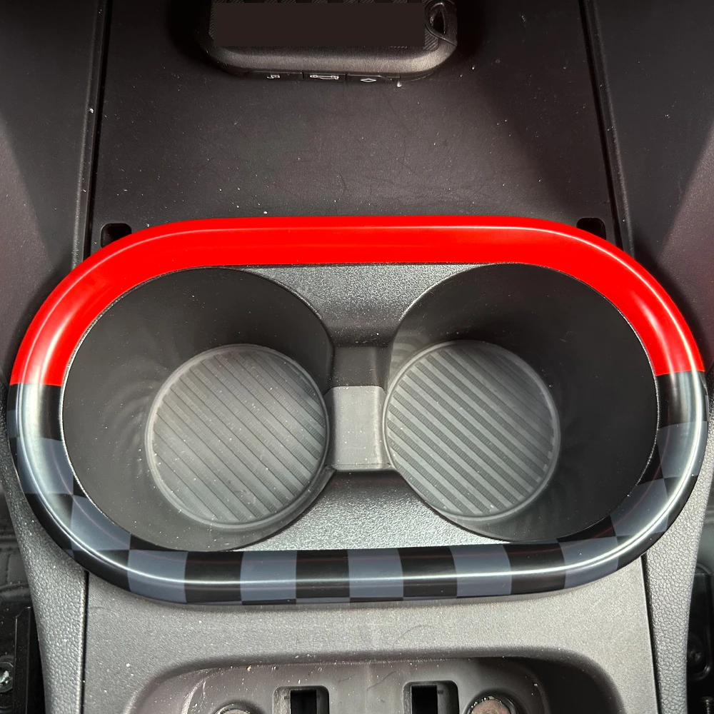 

Для 2024 2025 Mini U25 Countryman автомобильный держатель для стакана с водой с центральным управлением, декоративное кольцо, наклейки, автомобильные аксессуары