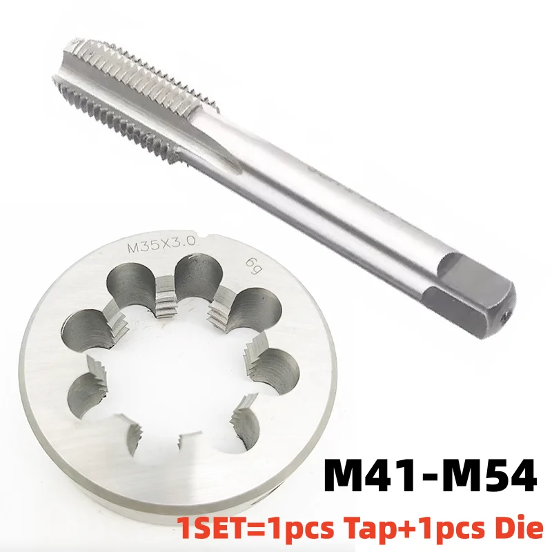 1Set Metric Screw Hand Tap and Die Set Fine Thread Dies Taps Suit M41M42M43M44M45M46M47M48M49M50  X 3 1 4.5 1.25 4 2.5 2 3.5