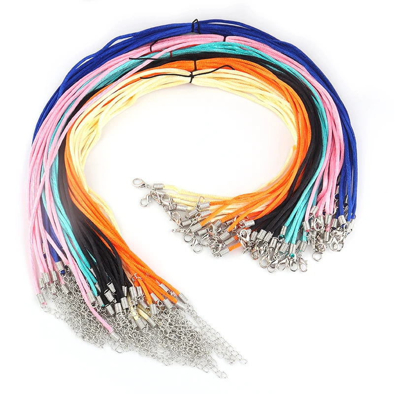 

10pcs 2mm DIY Handmade Jewelry Spring Korean Velvet Necklace Crystal Jade Pendant Rope Accessories Wholesale