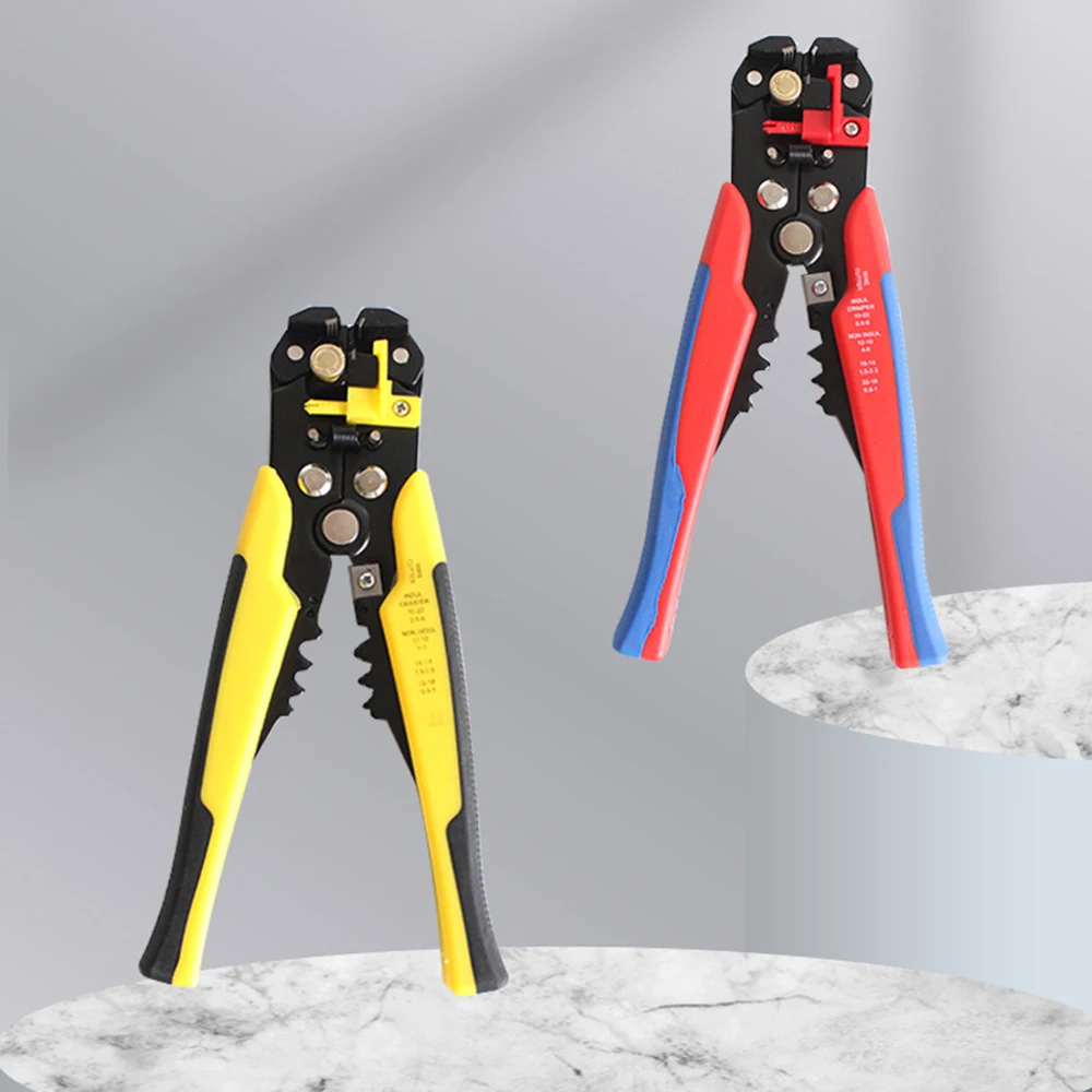 Crimper Cable Cutter Adjustable Automatic Wire Stripper Multifunctional Stripping Crimping Pliers Terminal Hand Tool