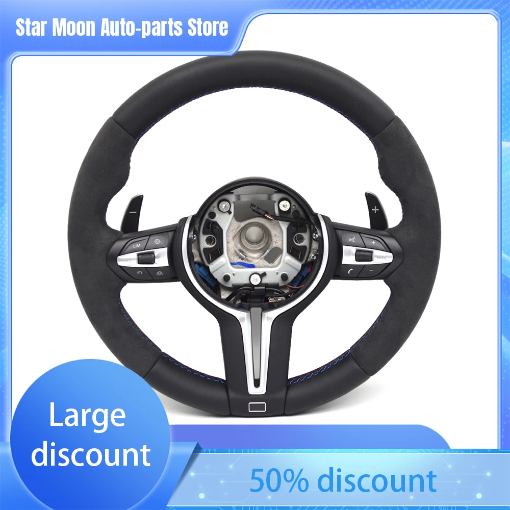 M Leather Steering Wheel For F30 F32 F10 F20 F07 F01 E46 E60 E90 M3 M4 M5 M7 M Steering Wheel