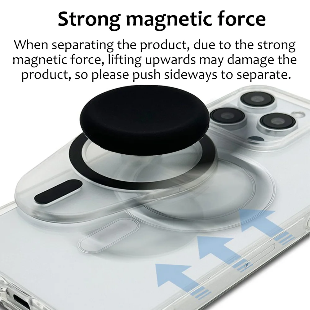 Grippopso Phone Grip Holder Sockets Compatible with MagSafe, Adapter Ring for MagSafe Included, With Silicone Cover SmartTok