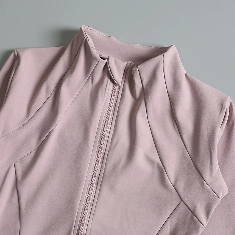 Neue Yoga-Anzüge für Damen, Eng Anliegendes Langarm-Oberteil, Lauf- und Fitness-Jacke, Schlankmachende Vielseitige Yoga-Jacke, Trainings-Sport-Oberteil – Detail 8