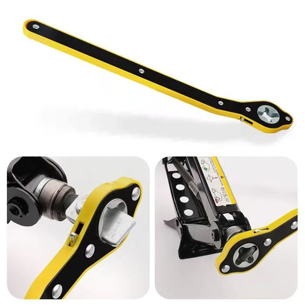 Car Labor-saving Jack Ratchet Wrench Scissor Jack Garage Tire Wheel Lug Wrench Handle Labor-saving Wrench Car Repair Tool