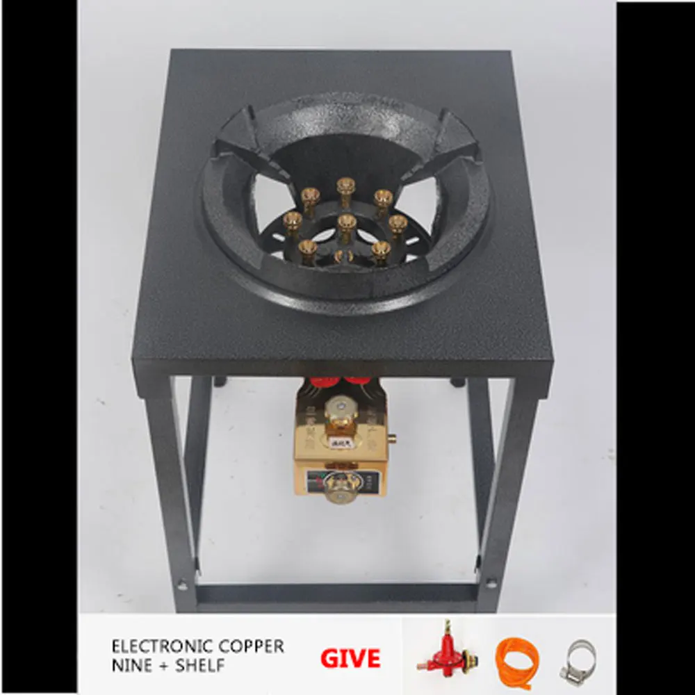 Single Gas Stove Stir Fry Stove Liquefied Natural Gas Cooktop Stove Shelf Gastronomie Maschinen New Commercial