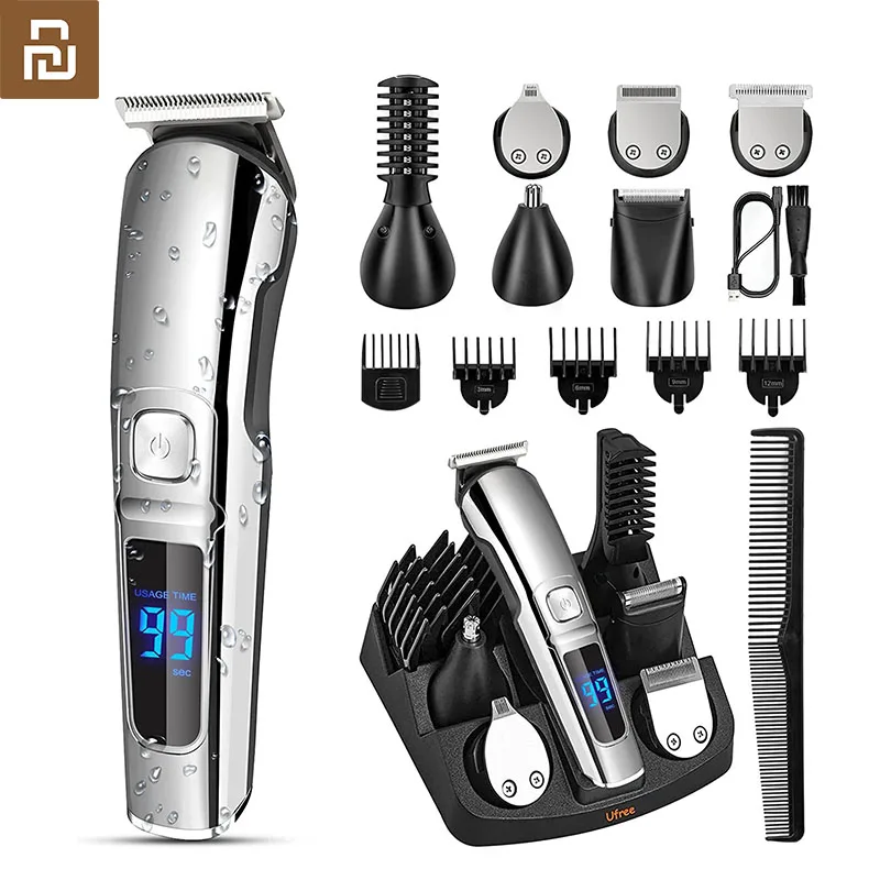 

Youpin Hair Trimmer 11in1 Water Proof Kit Face Beard Body Grooming Men’s Hair Clipper Trimmer Electric Male Hair Cutting Machine