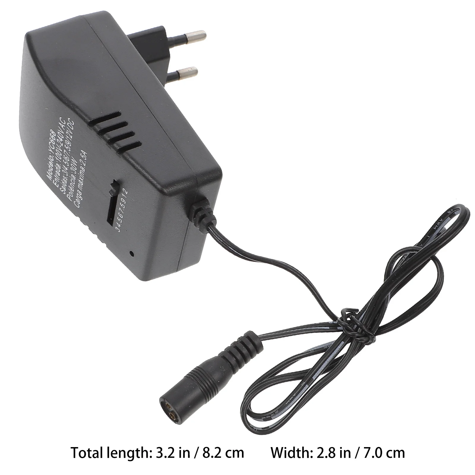 1Set Plastic Power Adapter Adjustable 3-12V 30W Overload Protected Home Appliances Eu Plug Plastic Power Supply