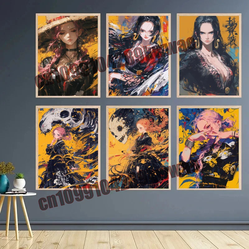 

Anime One Piece Poster Queen HD Printing Canvas Painting Suitable for Fashion Bar Cafe Home Wall Art Decoration Oil Painting