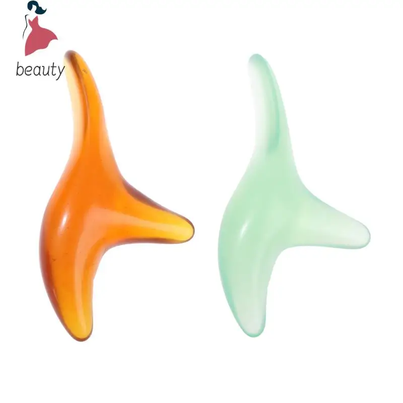 Âmbar Resina Cera Triângulo Pé Massageador, Acupuntura Gua Sha, Ferramenta Shiatsu