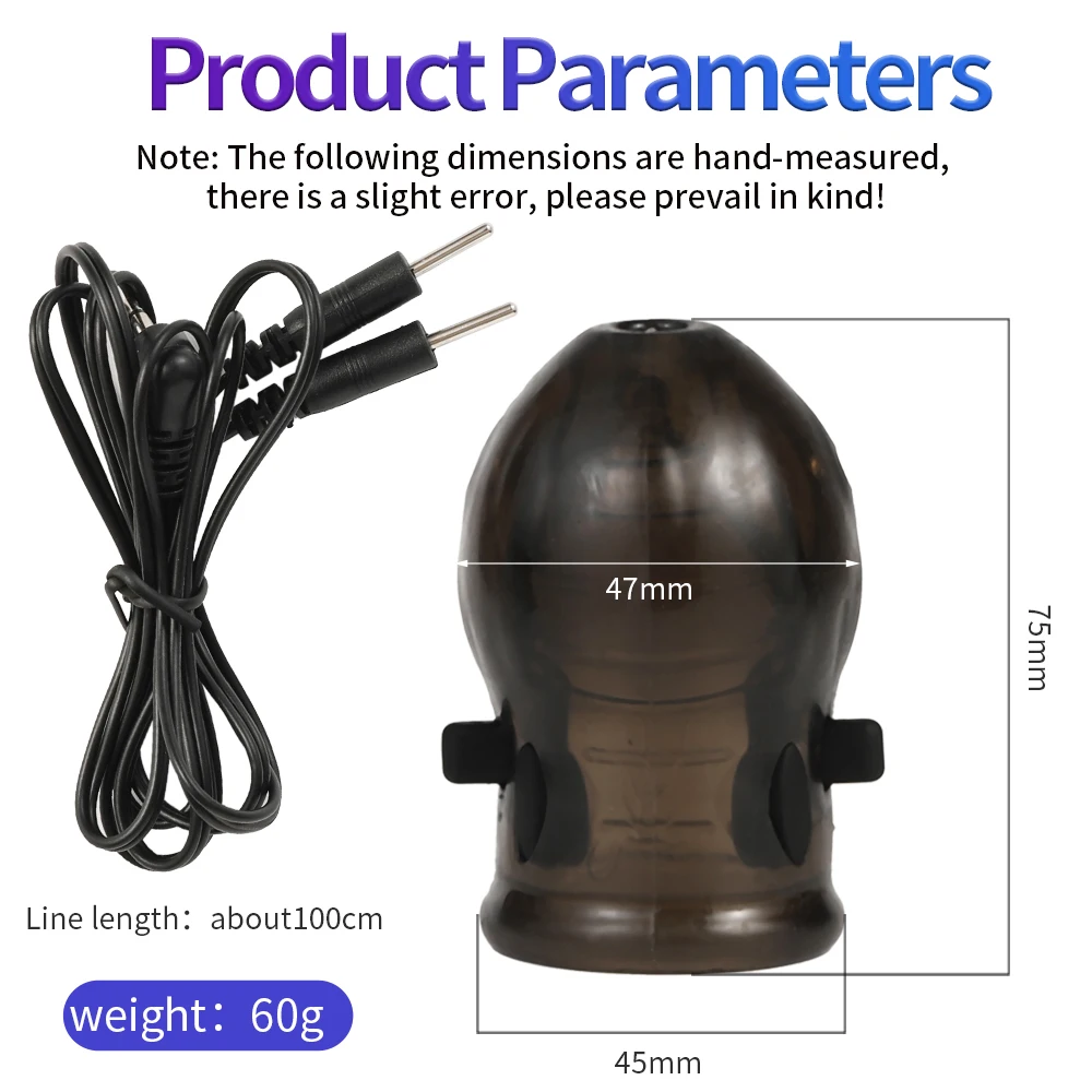 Electro Shock Penis Massager Vibrators Sex Toys for Men Glans Vibrator Penis Trainer Ring Delayed Ejaculation Penis Vibrator - view 6
