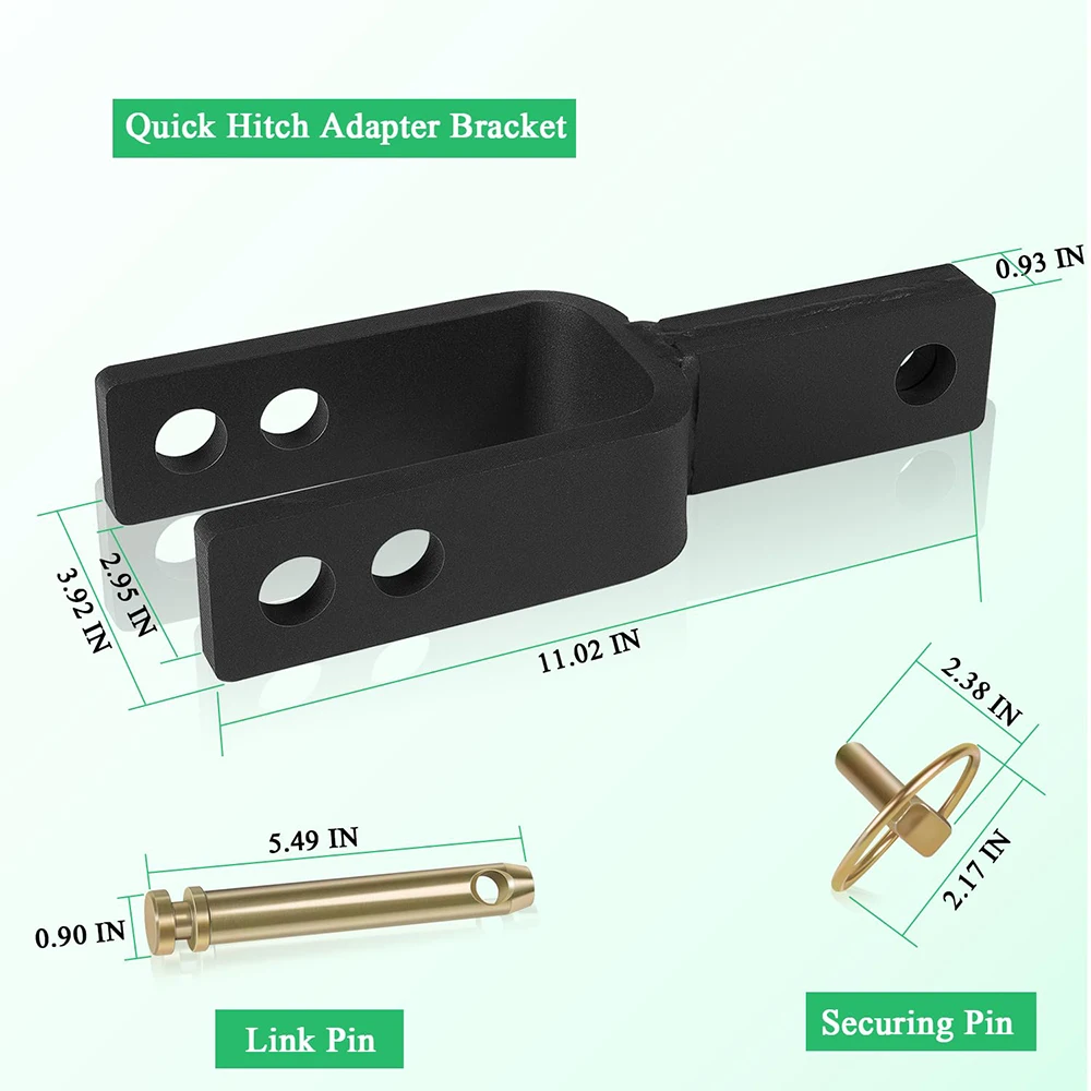 Versatile Quick Hitch Adapter Used to Adjust Top Link Bracket Movements Fits for Category 1 3-Point Quick Hitch Tractors