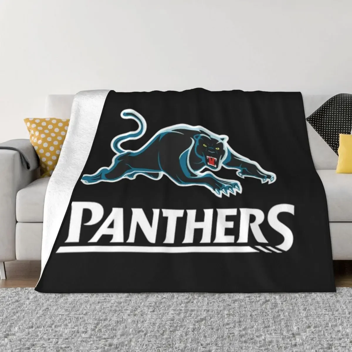 

Panthers-Penrith Throw Blanket Picnic for babies Thins Blankets