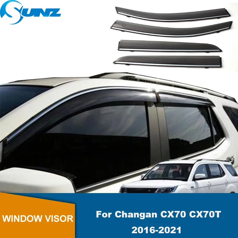 

Side Window Visors For Changan CX70 CX70T 2016 2017 2018 2019 2020 2021 Wind Rain Sun Guard Deflector Vent Shade Shelter SUNZ