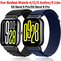 Alpine Loop Band for Redmi Watch 4/5/Redmi Watch 5 Active/5 Lite Strap Nylon Watchband for Xiaomi Band 9/8 Pro Belt Accessories