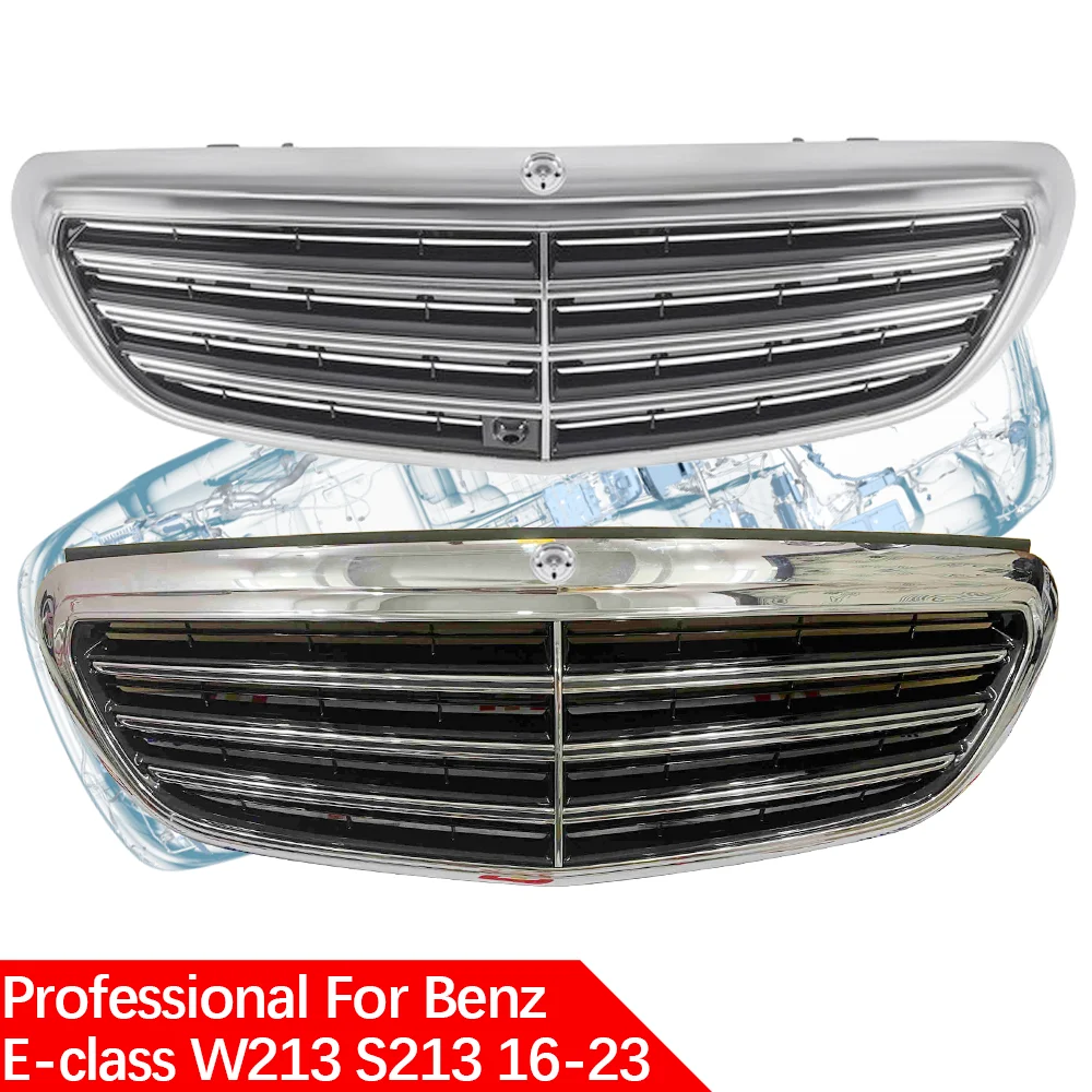 

A2138808702 A2138802003 For Mercedes Benz E-CLASS 2016-2013 E200 D E300 E350 E400 car chrome grill bumper grille camera Assembly