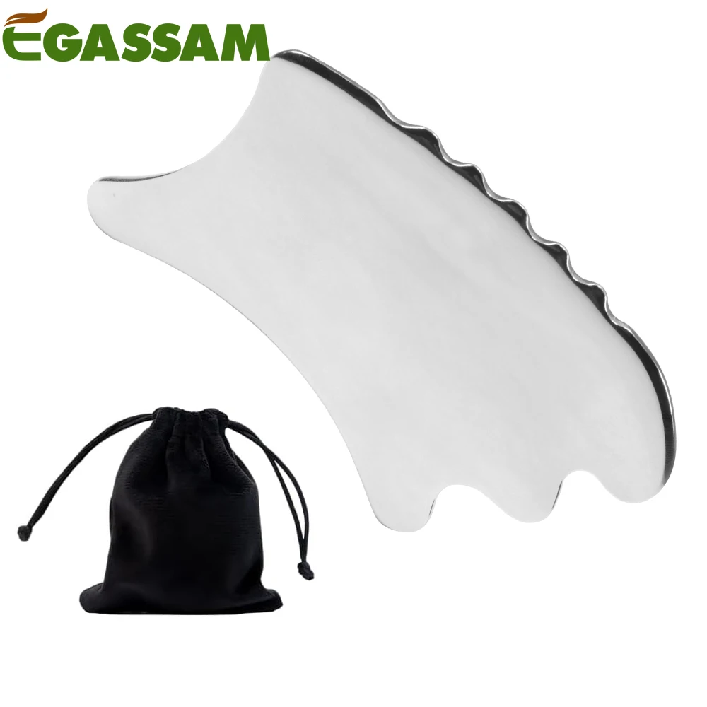 

1PCS Muscle Scraper Tool for IASTM Therapy - Stainless Steel Gua Sha Tool for Myofascial Release and Deep Tissue Massage Tool