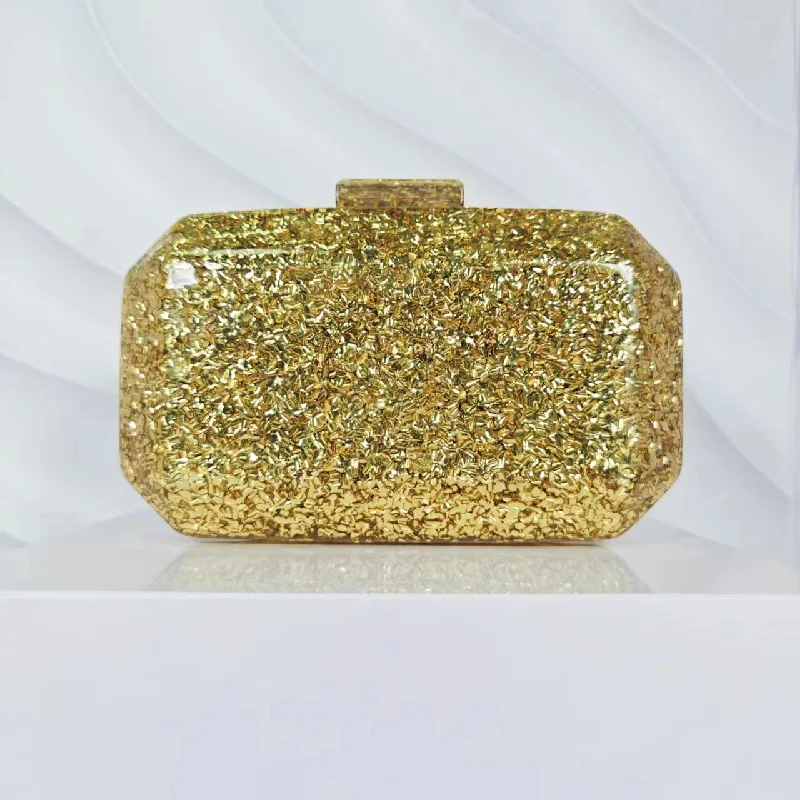 Shoulder Evening Bag Crossbody Marble Acrylic Fashion Small Square Beach Summer New Women Golden Handbag Purses Luxury Designer