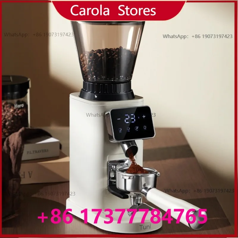 Professional Automatic Coffee Bean Grinder 48 Adjustable Grind Settings Timed Grinding Burr Mill for Home Espresso