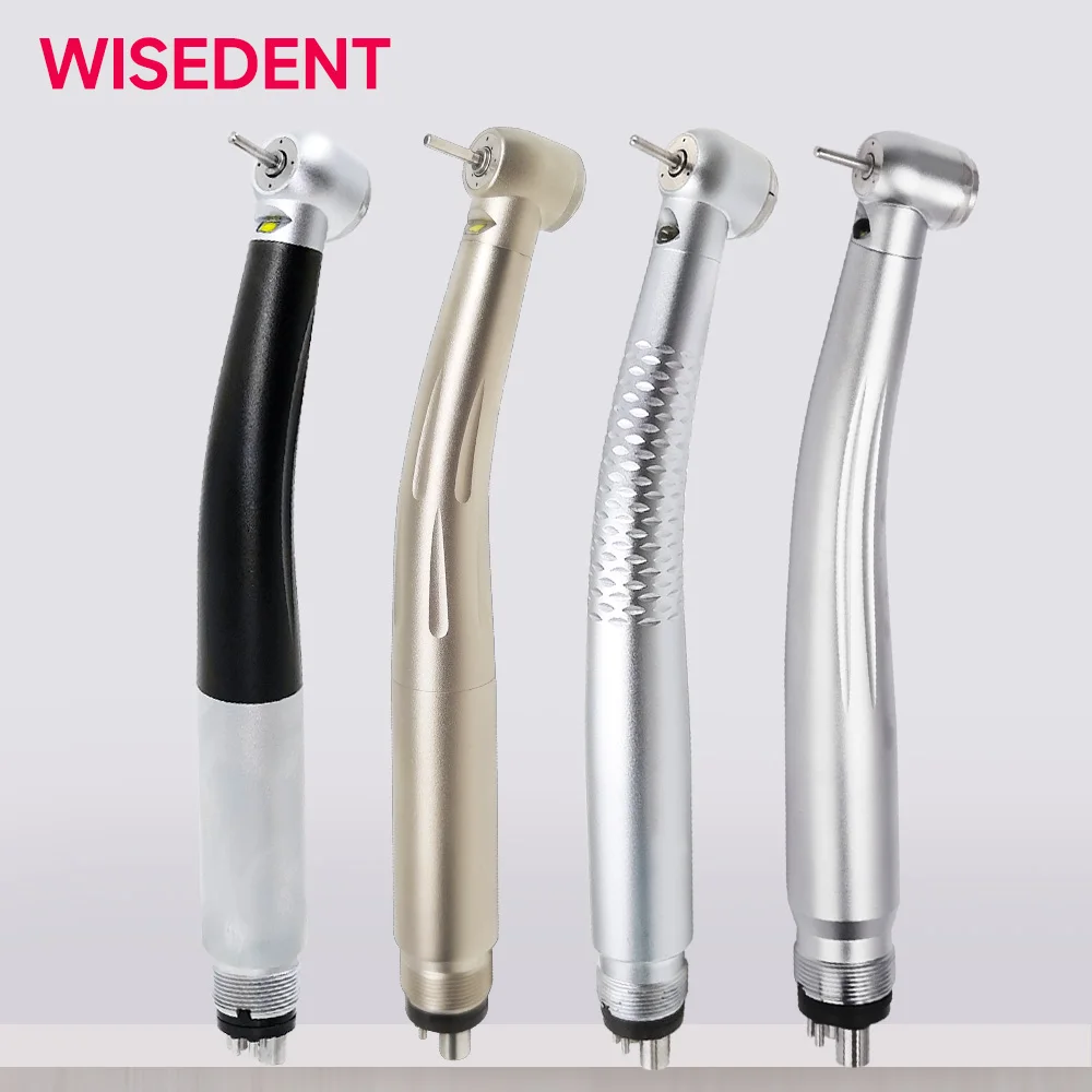 Dental LED High Speed Handstück Zahnarzt Tipps Lehren Modell E-Generator Air Turbine B2 M4 Zahnmedizin Push Button Triple wasser Spray